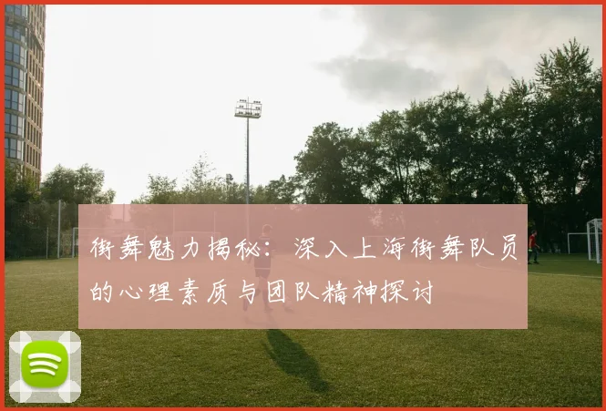 街舞魅力揭秘：深入上海街舞队员的心理素质与团队精神探讨